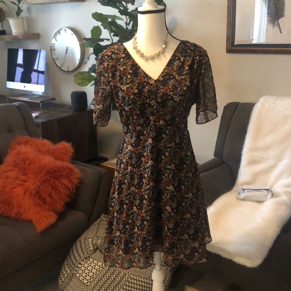 Madewell Floral Fall Dress